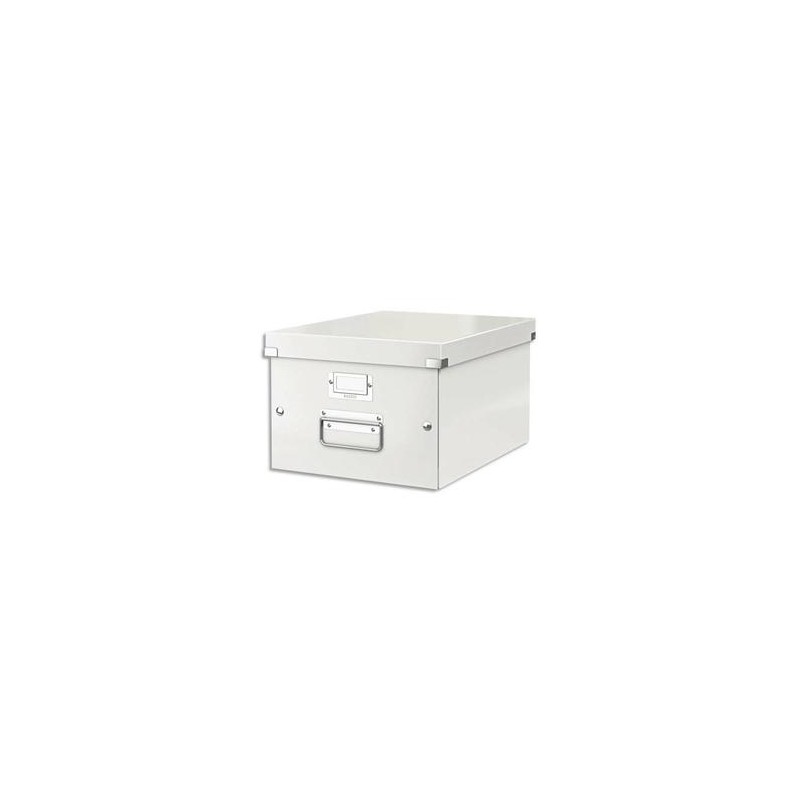 LEITZ Boîte CLICK&STORE M-Box. Format A4 - Dimensions : L281xH200xP369mm. Coloris blanc.