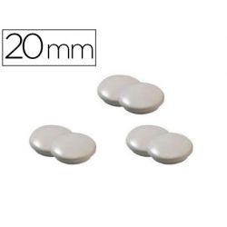 Aimant safetool rond damètre 2 0mm coloris blanc blister 6u