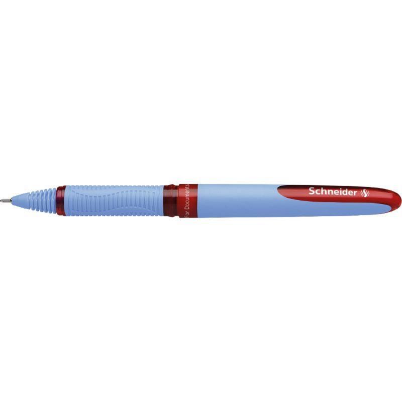 SCHNEIDER Roller à encre Rouge avec pointe aiguille hybride 0.5 mm