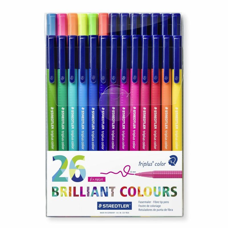 STAEDTLER Pochette de 26 feutres de coloriage Triplus