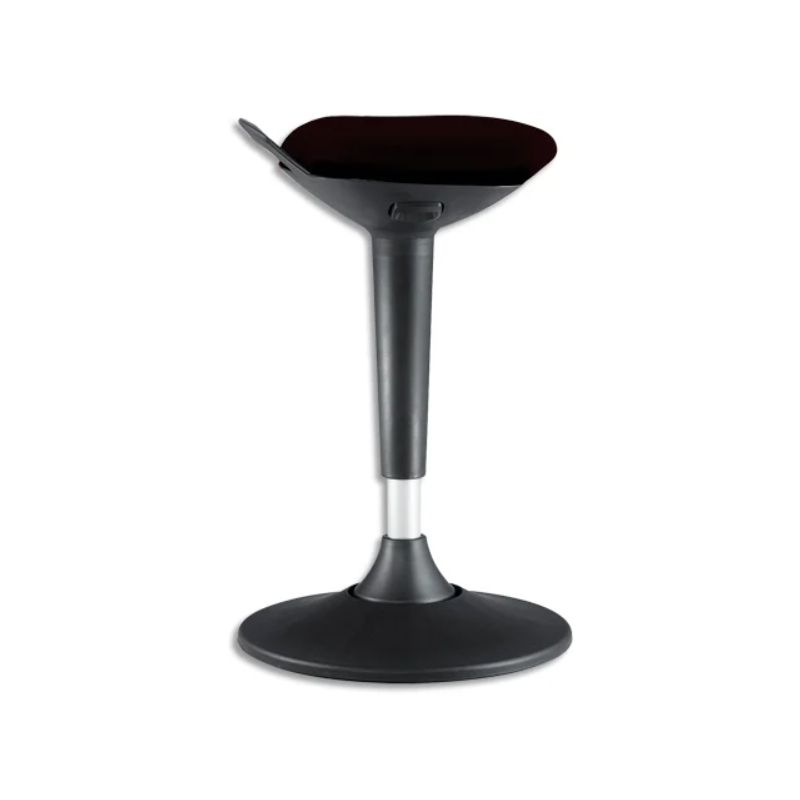 ALBA Tabouret ergonomique Flexy Noir en acier et polypropylène