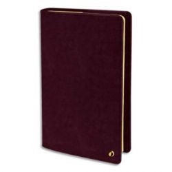 QUO VADIS Agenda Wild Affaire Prestige 1S/2P papier ivoire format 10 x 15 cm couverture Velours Prune