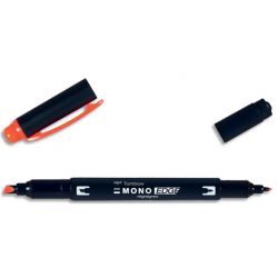 TOMBOW Surligneur MONOEDGE 2 pointes fine/biseautée. Séchage rapide. Coloris corail