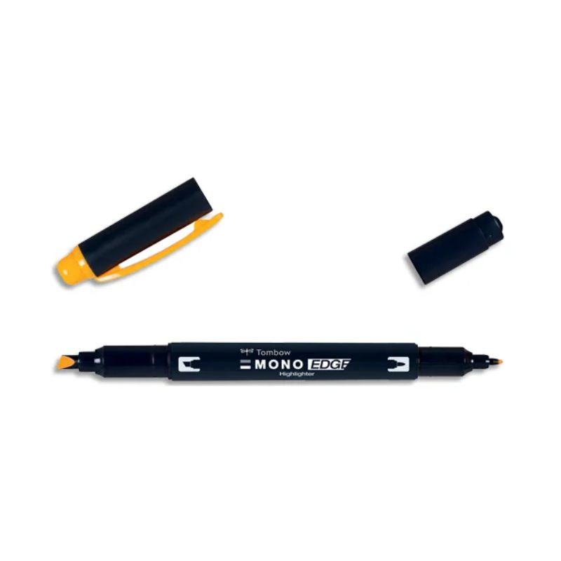 TOMBOW Surligneur MONOEDGE 2 pointes fine/biseautée. Séchage rapide. Coloris jaune doré