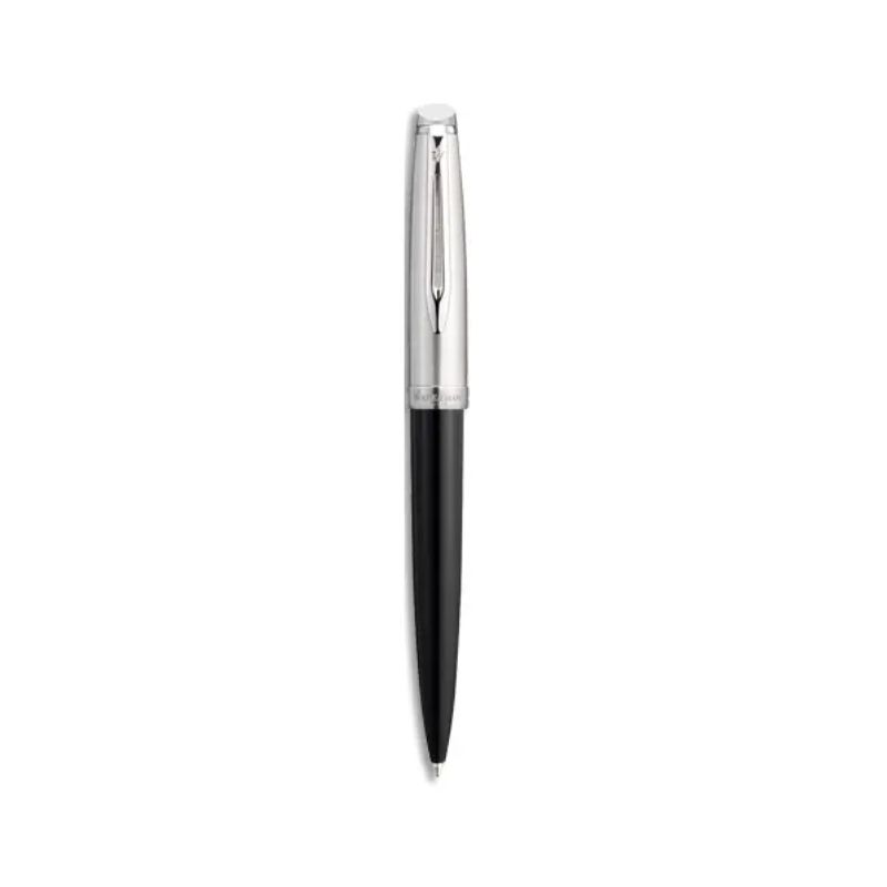 WATERMAN Roller EMBLEME noir brillant. Pointe fine. Encre noir