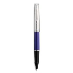 WATERMAN Bille EMBLEME bleu brillant. Point moyenne. Encre bleu