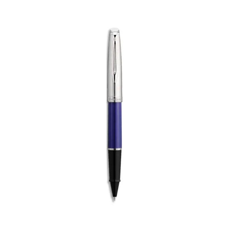 WATERMAN Bille EMBLEME bleu brillant. Point moyenne. Encre bleu