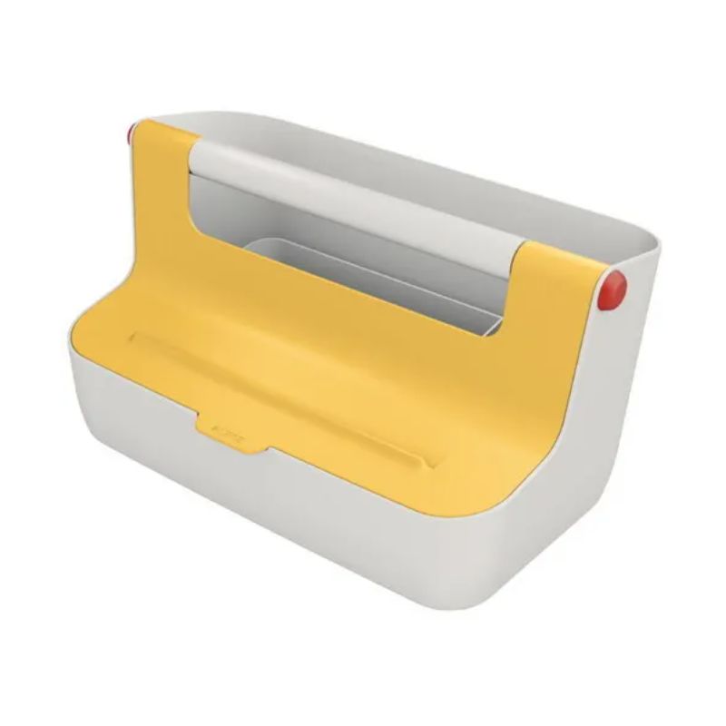 LEITZ Boîte de rangement Cosy, L214 x H196 x P367 mm, jaune