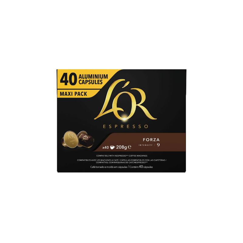 L'OR 40 Capsules de café expresso forza