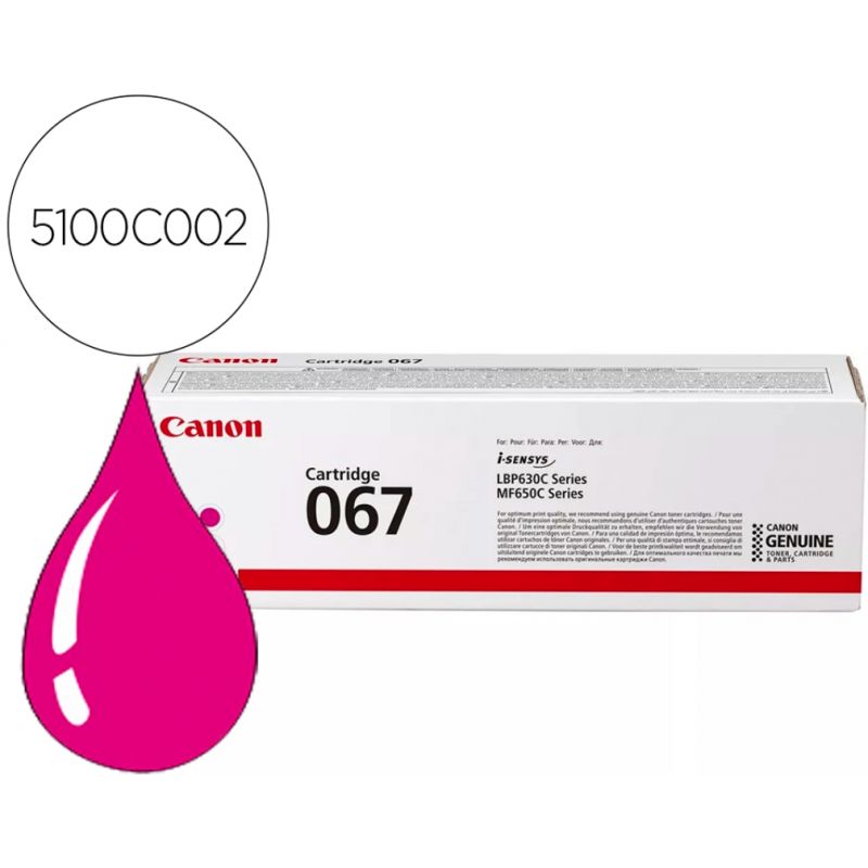 CANON Cartouche Toner Magenta CRG 067 5100C002AA