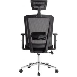 Fauteuil rotatif q-connect ergonomique q-connect appui-tete et dossier ajustables en hauteur.