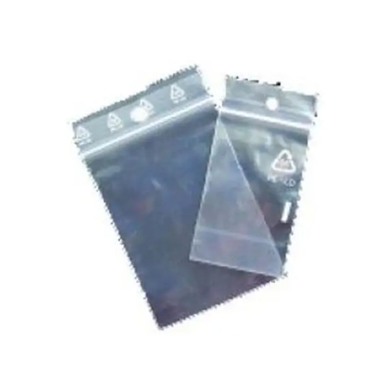 Sachet plastique à fermeture zip Transparent 50µm 80 mm x 120 mm - par paquet de 100