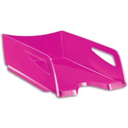 CEP Corbeille à courrier Maxi Gloss Rose, format 24 x 32 cm - Dimensions : L38,6 x H11,5 x P27 cm