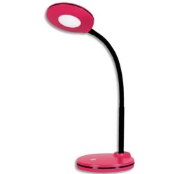 HANSA Lampe LED Splash Framboise,avec variateur. Dim. Tête D10,5 cm, bras flexible H32 cm, socle D13 cm