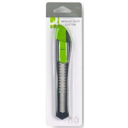 Cutter q-connect plastique corps abs lame 18mm frein sécurité